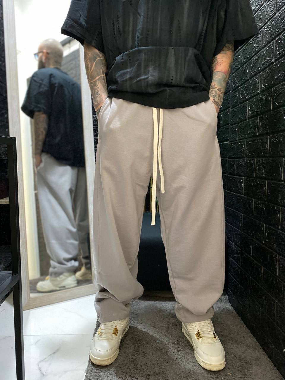 PANTATUTA OVERSIZE GRIGIO