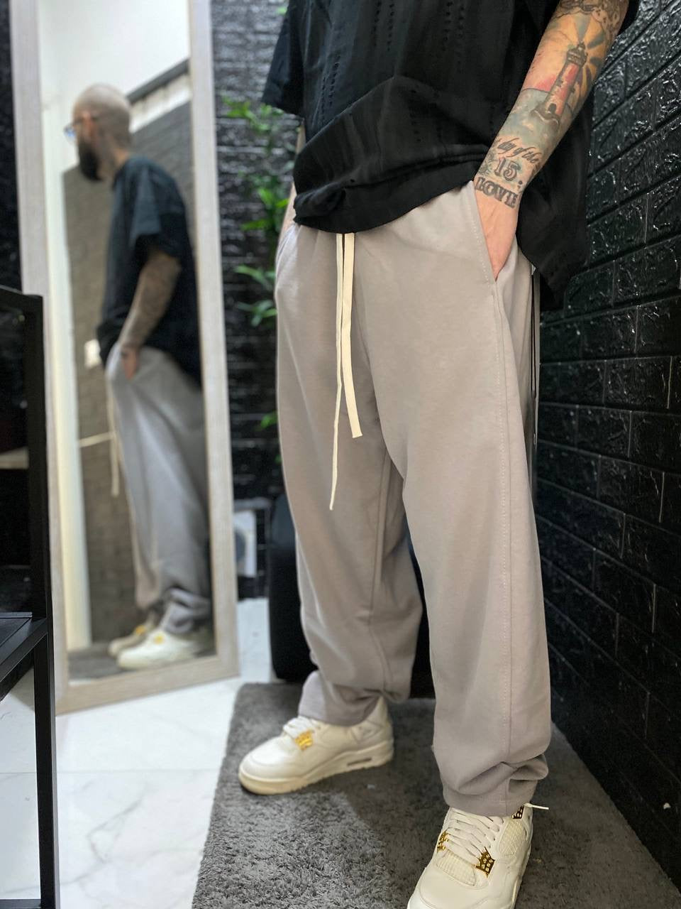 PANTATUTA OVERSIZE GRIGIO