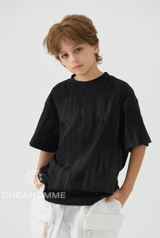 T-SHIRT STRAPPATA KIDS nera