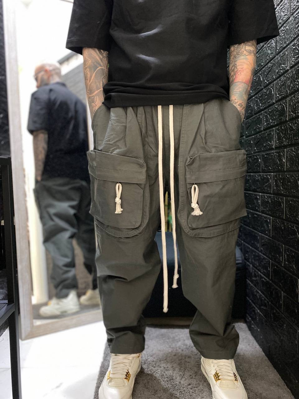 CARGO TASCONI FRONTALI PIOMBO