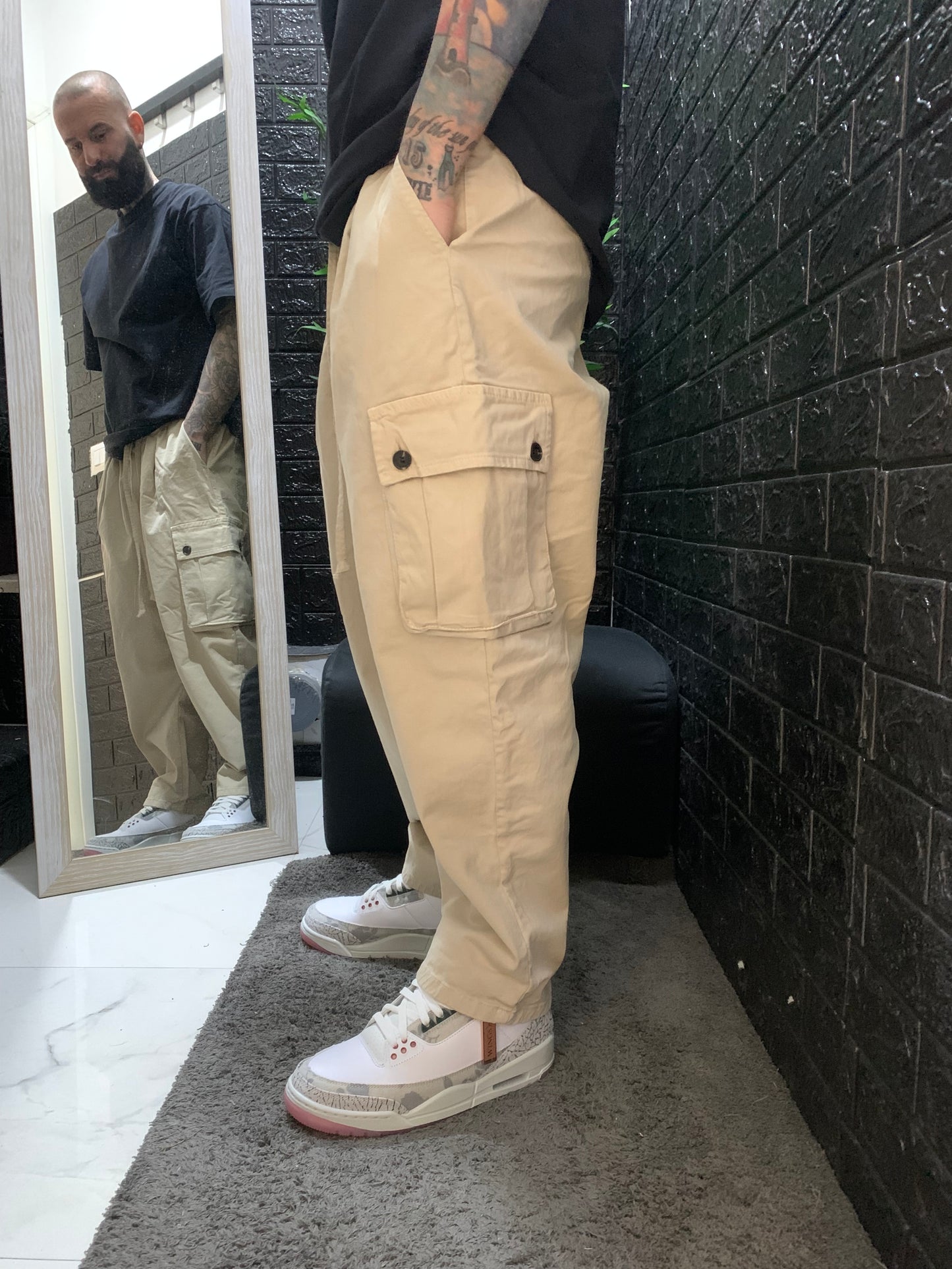 CARGO 100%COTONE BEIGE