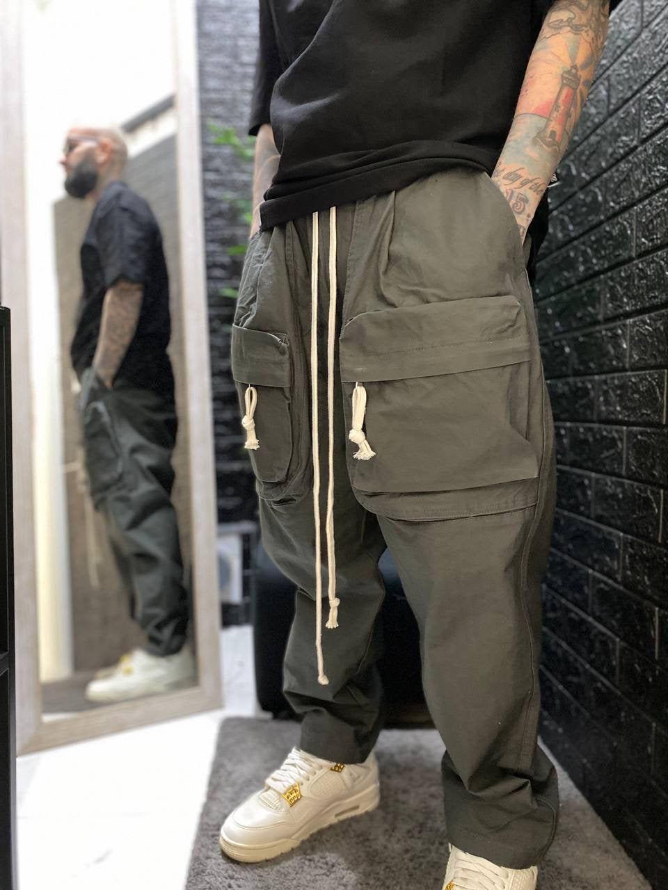 CARGO TASCONI FRONTALI PIOMBO