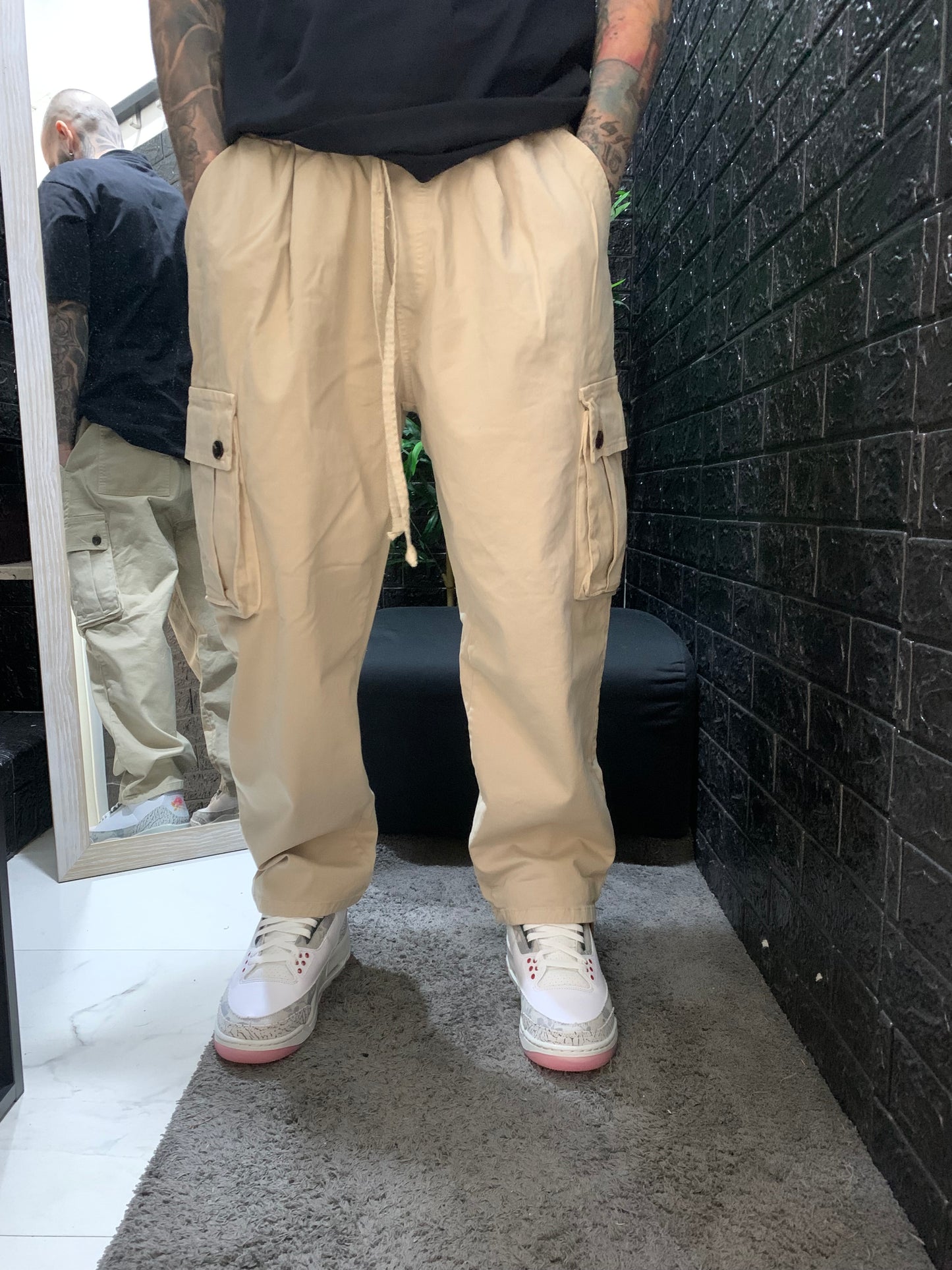 CARGO 100%COTONE BEIGE