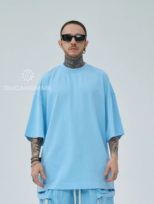 T-SHIRT OVERSIZE CELESTE
