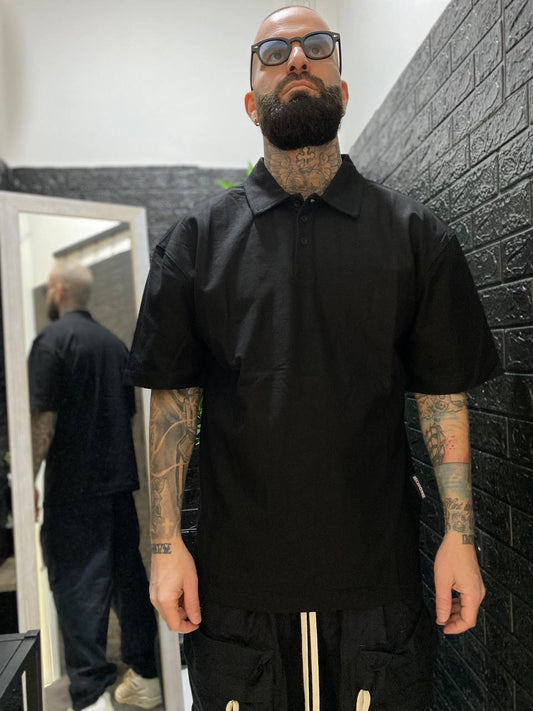 POLO OVERSIZE NERA