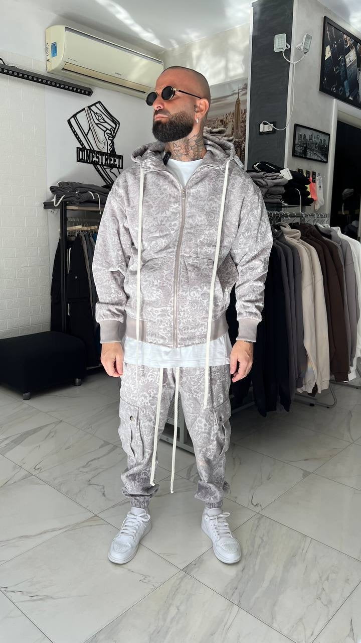 TUTA DI VELLUTO FANTASY GRUGIA