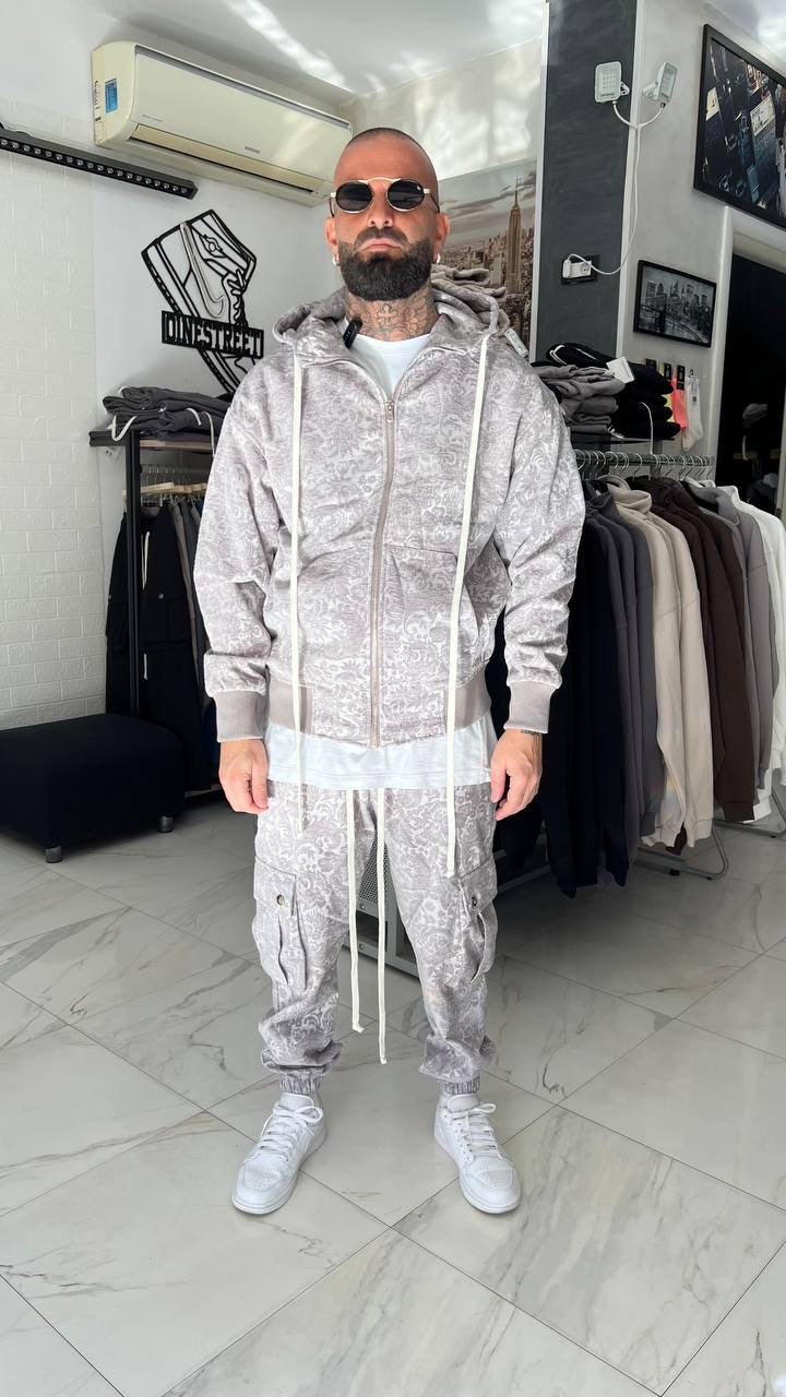 TUTA DI VELLUTO FANTASY GRUGIA