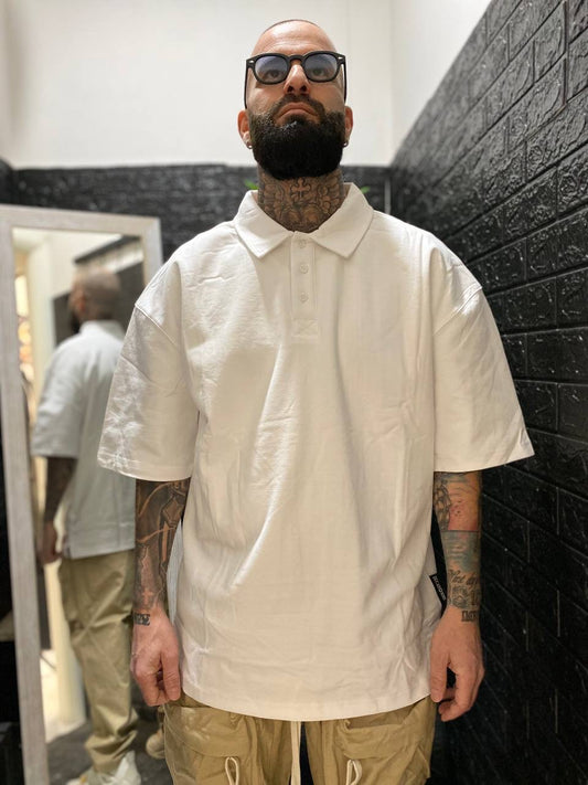 POLO OVERSIZE BIANCA