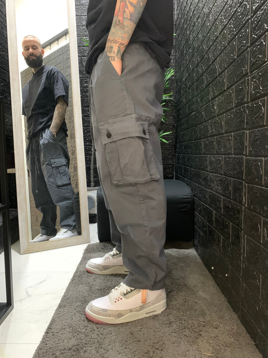CARGO 100%COTONE GRIGIO